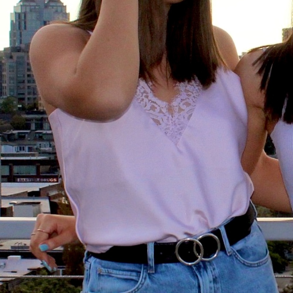 Silk light purple tank💜💫